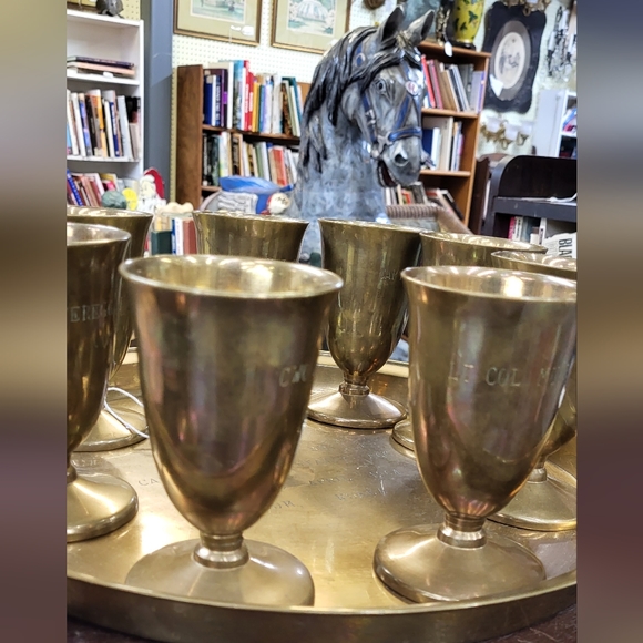 Korean War Goblet and Tray Set - Picture 2 of 10